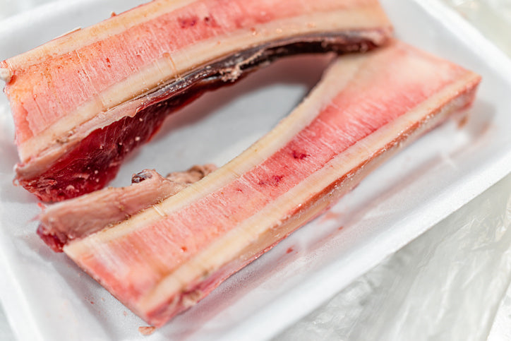 canoe cut grassfed beef marrow bone