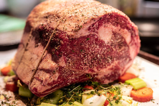 Grass fed beef ribeye roast