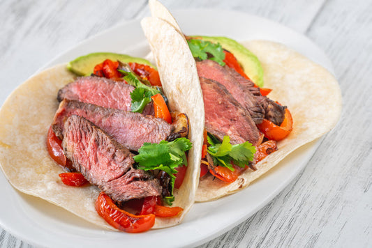 grass fed skirt steak for fajitas