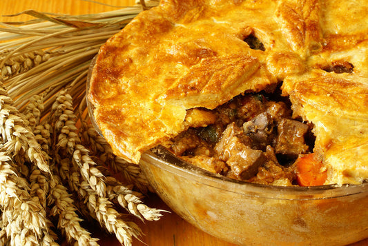 Texas grassfed steak and kidney pie