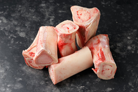 cross-cut grassfed beef marrow bone